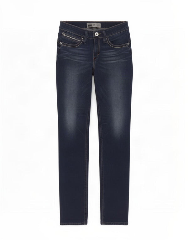 Levi's Damen Demi Curve Skinny Jeans W30 L34 Marineblau Baumwolle