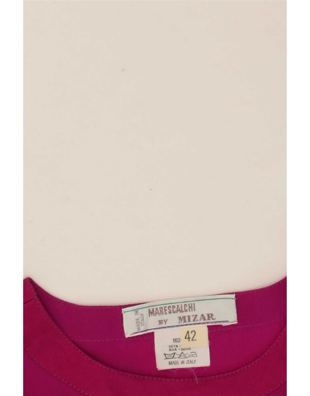 Mizar Dame Langærmet Bluse Top IT 42 Medium Pink Silke