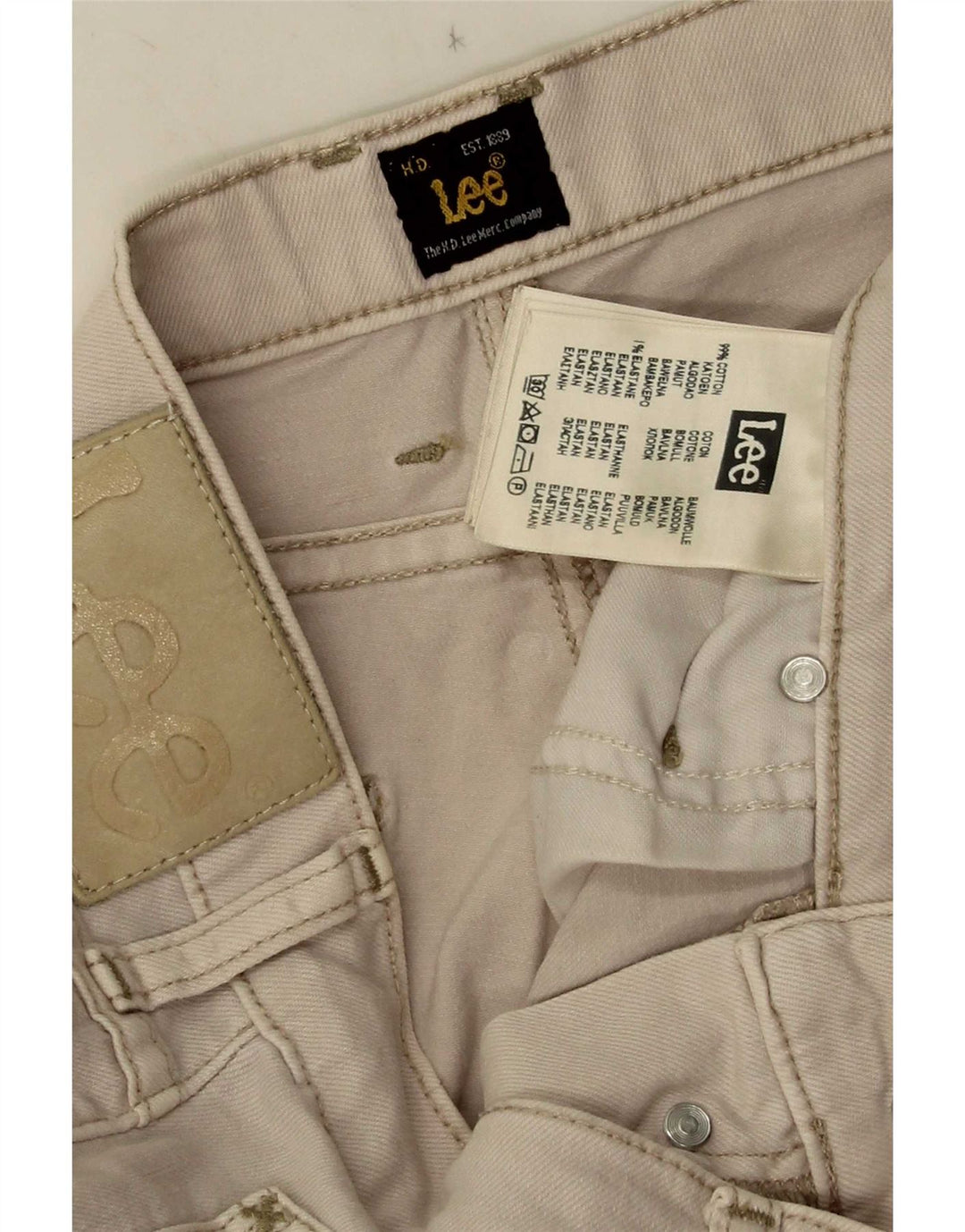 Lee Short en jean W30 pour homme en coton beige moyen