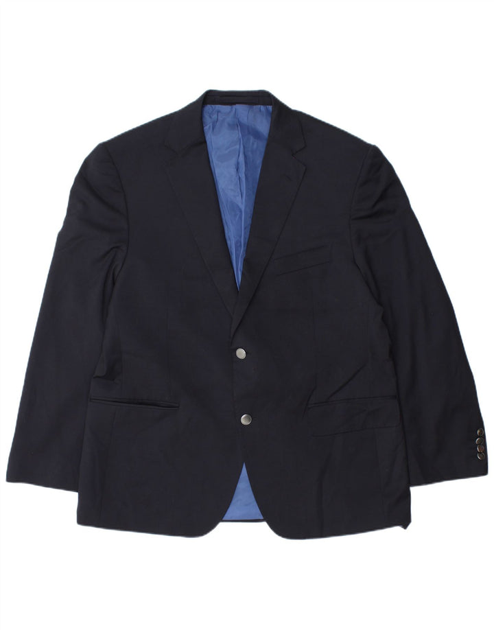 Jachetă pentru bărbați Marks & Spencer cu 2 nasturi, UK 42 XL, poliester bleumarin