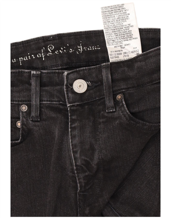 Levi's Womens Denim Hot Pants W28 Medium  Black Cotton