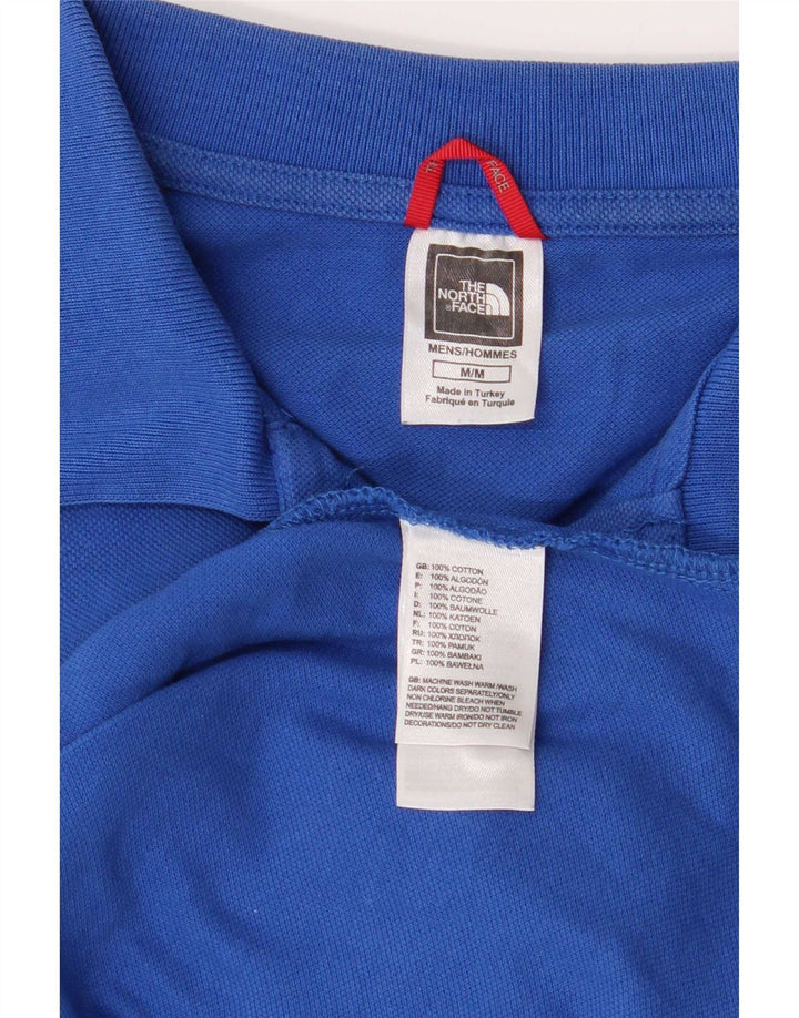 The North Face Mens Polo Shirt Medium Blue Cotton