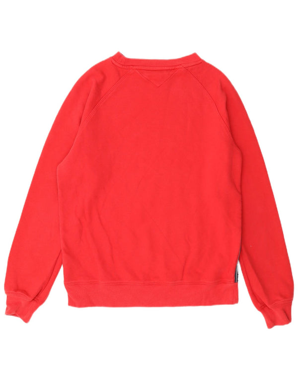 Męska bluza z grafiką Tommy Hilfiger Jumper Small Red Colorblock Cotton
