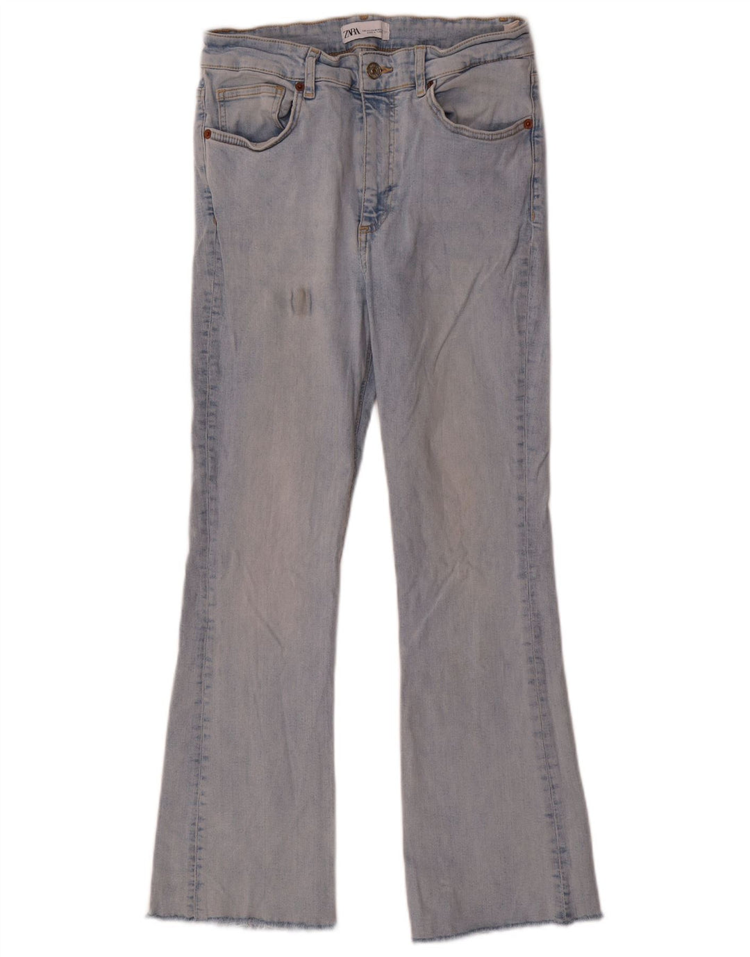 Zara Womens Flared Jeans EU 42 Large W32 L27 Blue Cotton