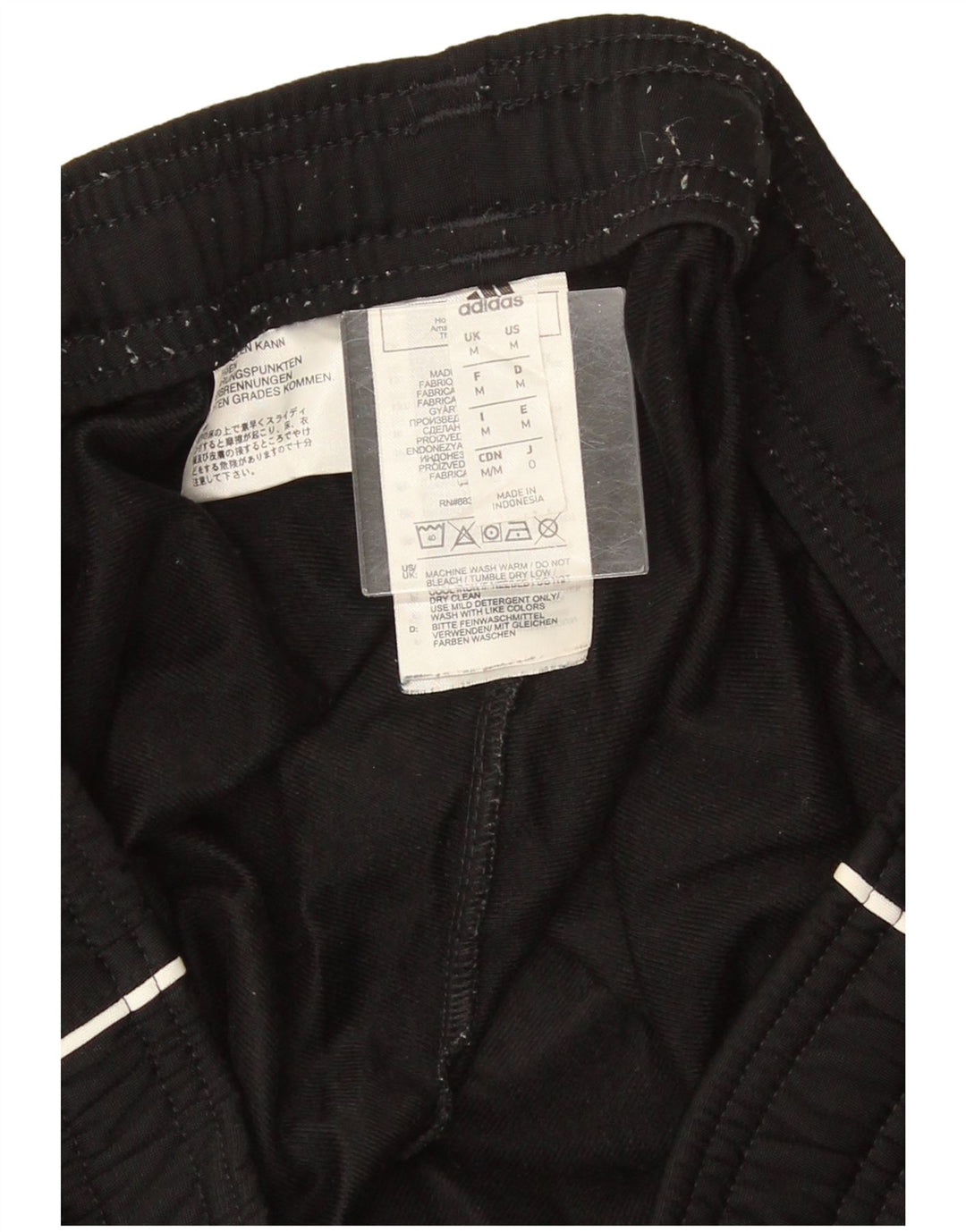 Adidas Mens Tracksuit Trousers Joggers Medium Black Polyester
