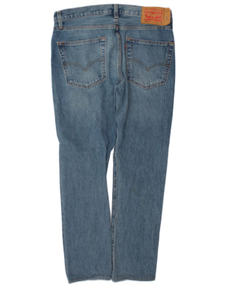 Levi's Mens 501 Straight Jeans W32 L30 Blue Cotton