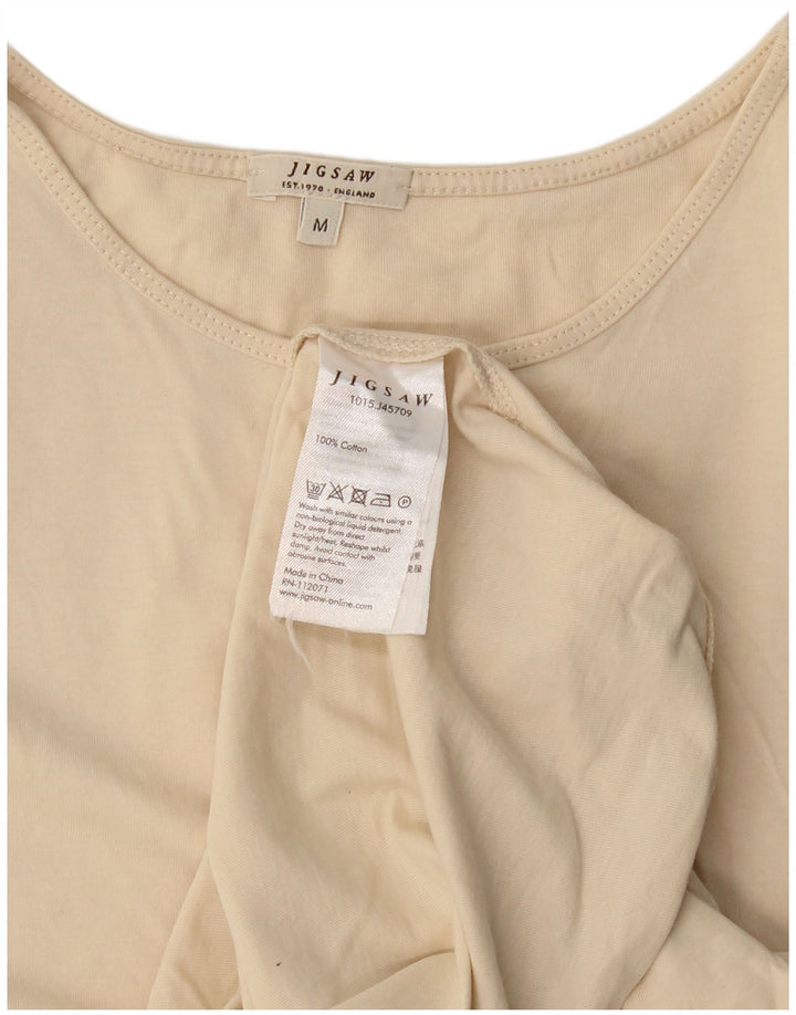 Jigsaw Damevest Top UK 14 Medium Beige Bomuld