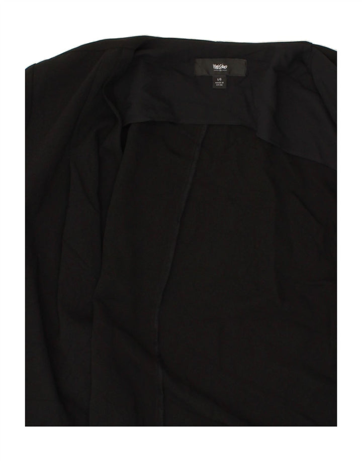 MOSSIMO Womens Open Blazer Jacket UK 16 Large Black Polyester Vintage Mossimo and Second-Hand Mossimo from Messina Hembry 