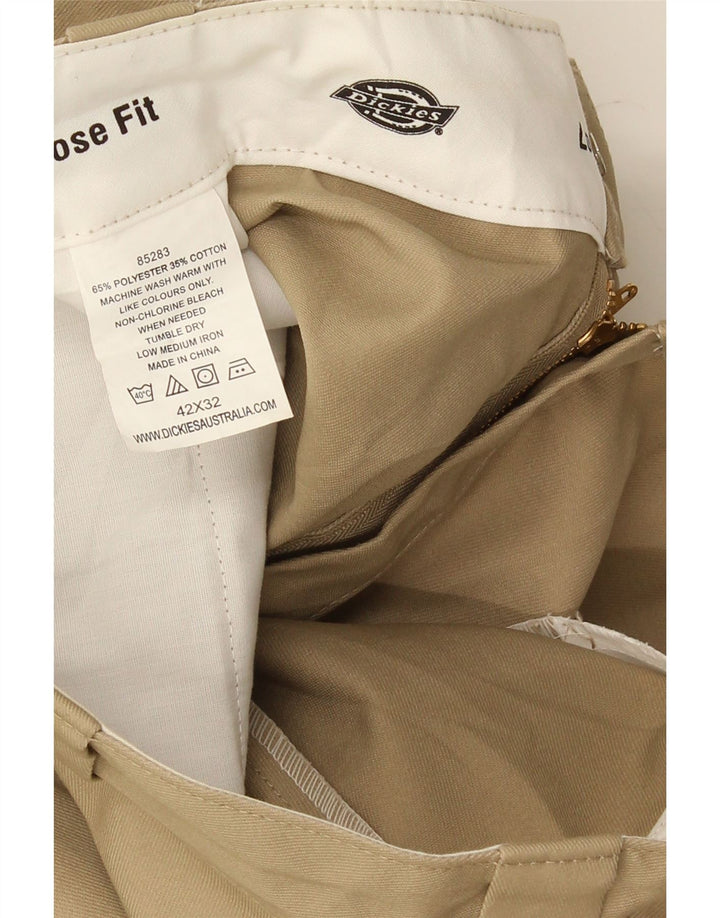 Pantaloni cargo da uomo larghi Dickies W42 L32 poliestere beige