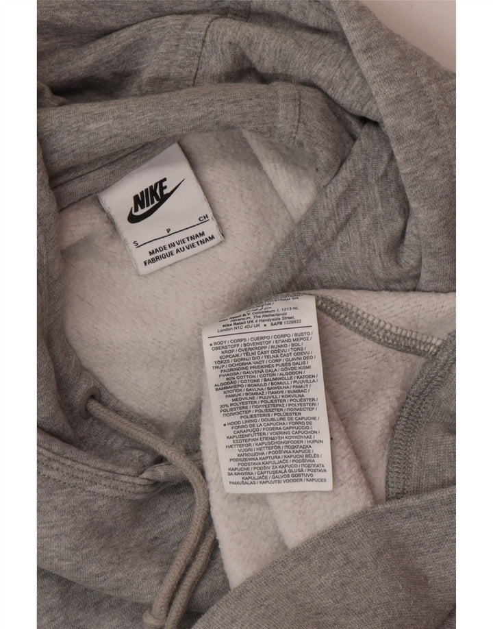 Nike Mens Hoodie Jumper Small Grey Flecked Cotton