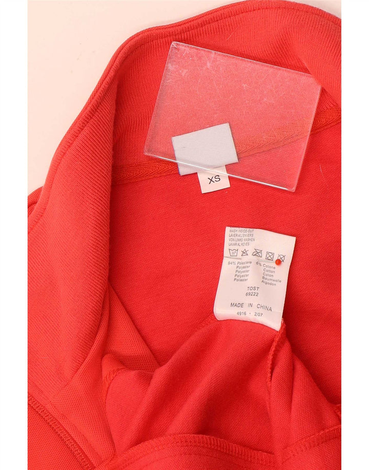 Arena Mujer Regular Fit Chándal Top Chaqueta UK 6 XS Poliéster Rojo