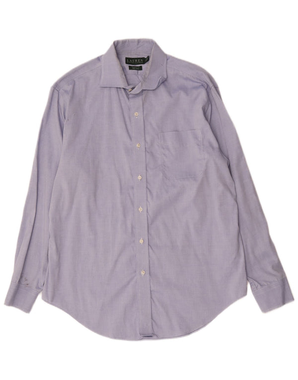 Camicia da uomo Ralph Lauren vestibilità classica taglia 16 1/2 grande cotone blu