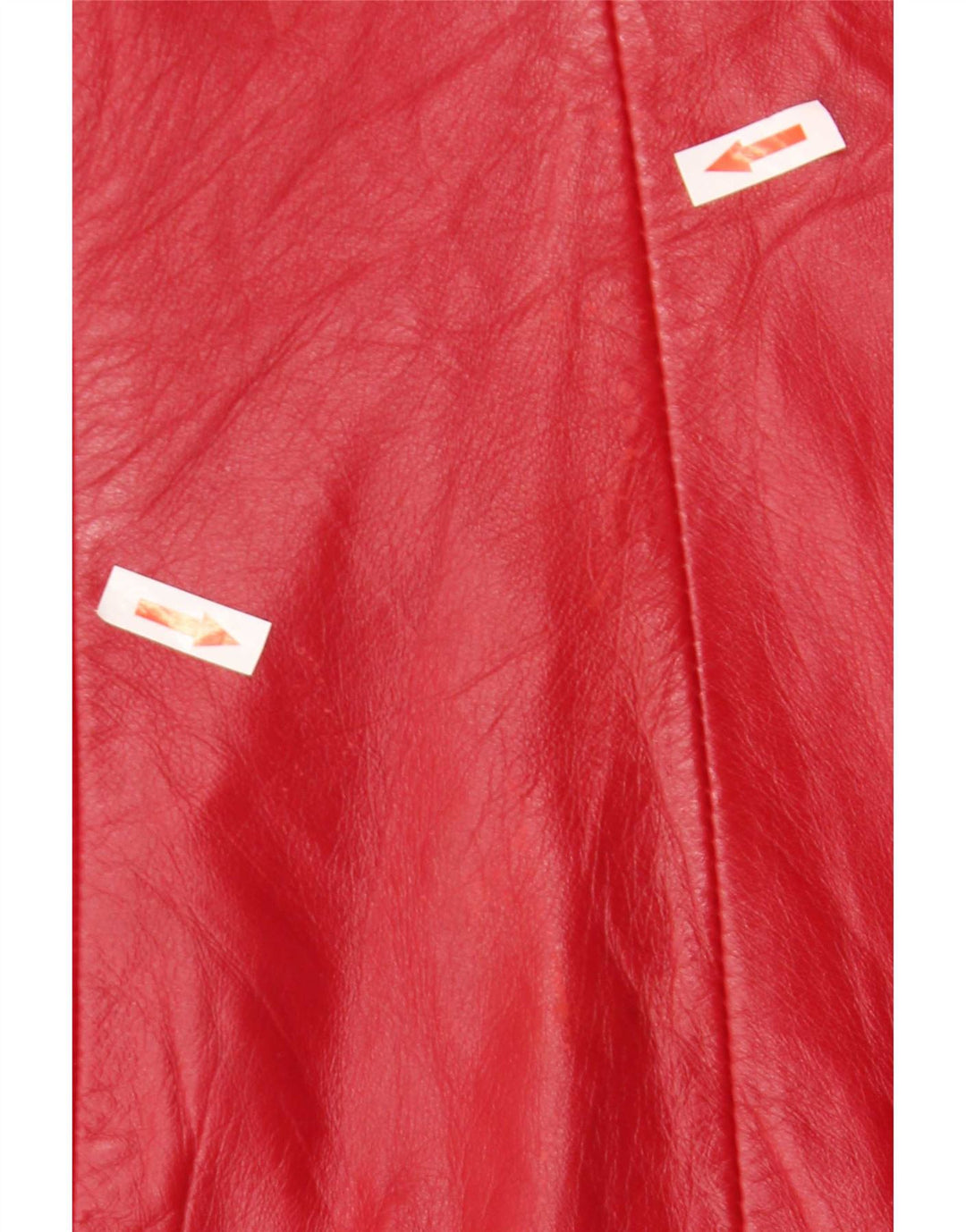 Vintage dame læderjakke UK 24 4XL Rød