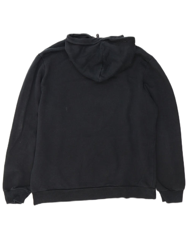 Puma Mens Graphic Hoodie Jumper Large Black Cotton