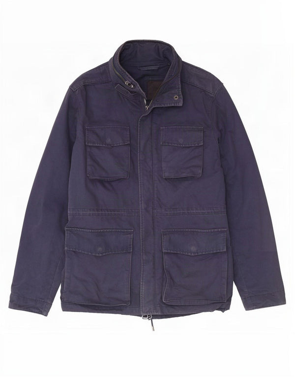 Jachetă militară cu glugă pentru bărbați Marks & Spencer UK 42 XL bleumarin