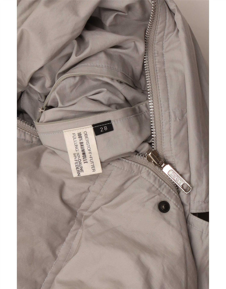 Vintage Mens Padded Jacket UK 44 2XL Grey Cotton