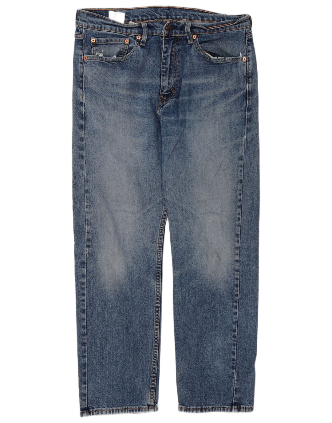 Levi's Mens 505 Regular Straight Jeans W34 L30 Blue Cotton