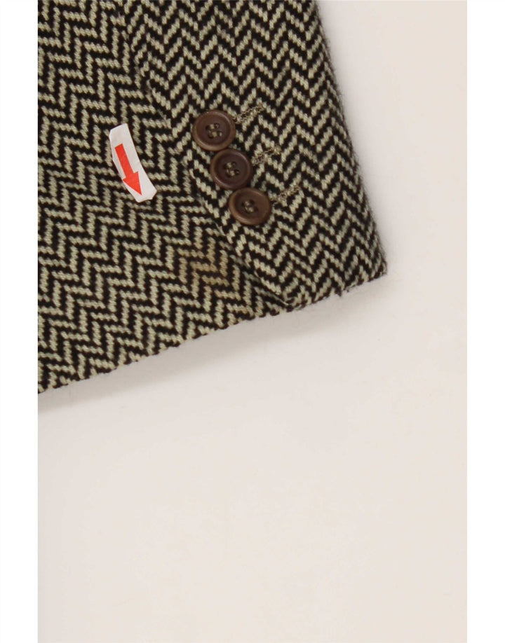 Hugo Boss Veste blazer à 2 boutons pour homme EU 56 3XL Noir à chevrons