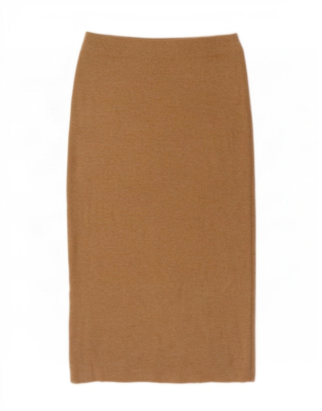 Zara Damen Strick-Midirock, Größe S, W26, Beige, Polyester