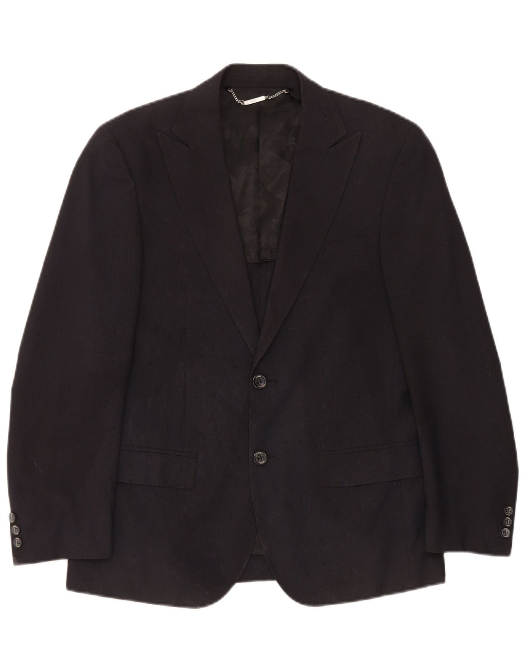Guess By Marciano Mens Blazer Jacket IT 48 Medium Navy Blue Pinstripe