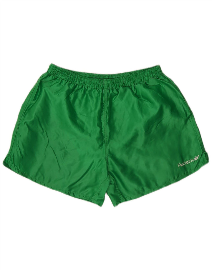 Short de sport Rucanor pour homme, grand, vert, polyester