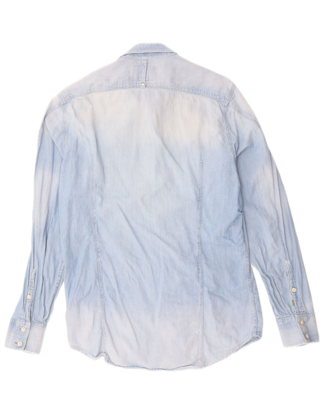 G-STAR Mens Denim Shirt Medium Blue Cotton