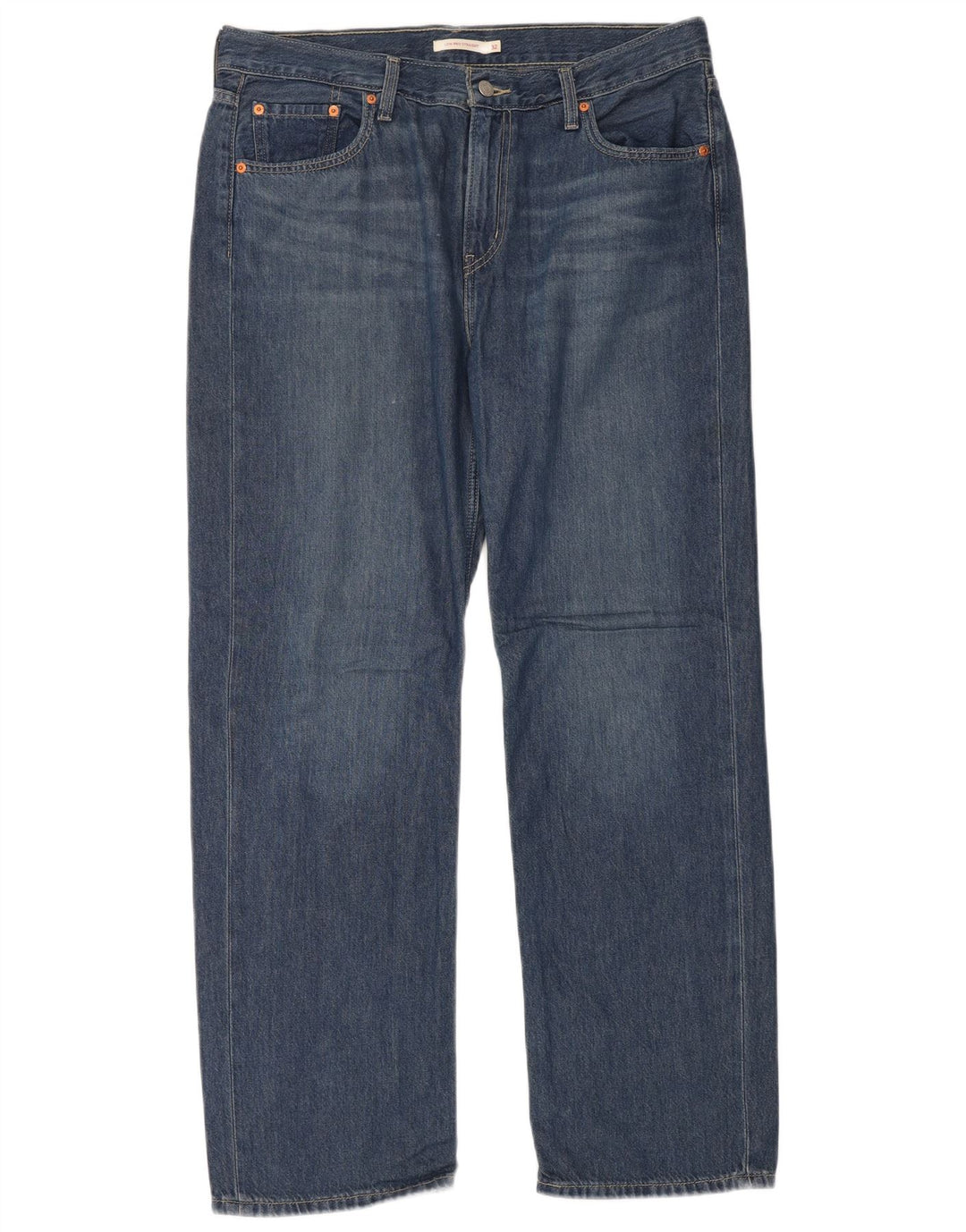 Levi's Mens Low Pro Straight Jeans W32 L32 Blue Cotton