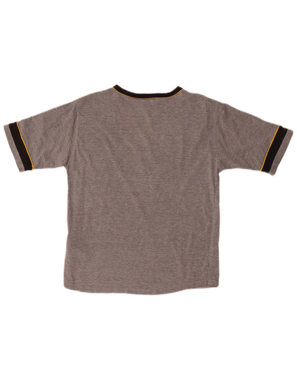 Puma Boys Graphic T-Shirt Top 11-12 Years Grey Colourblock Cotton