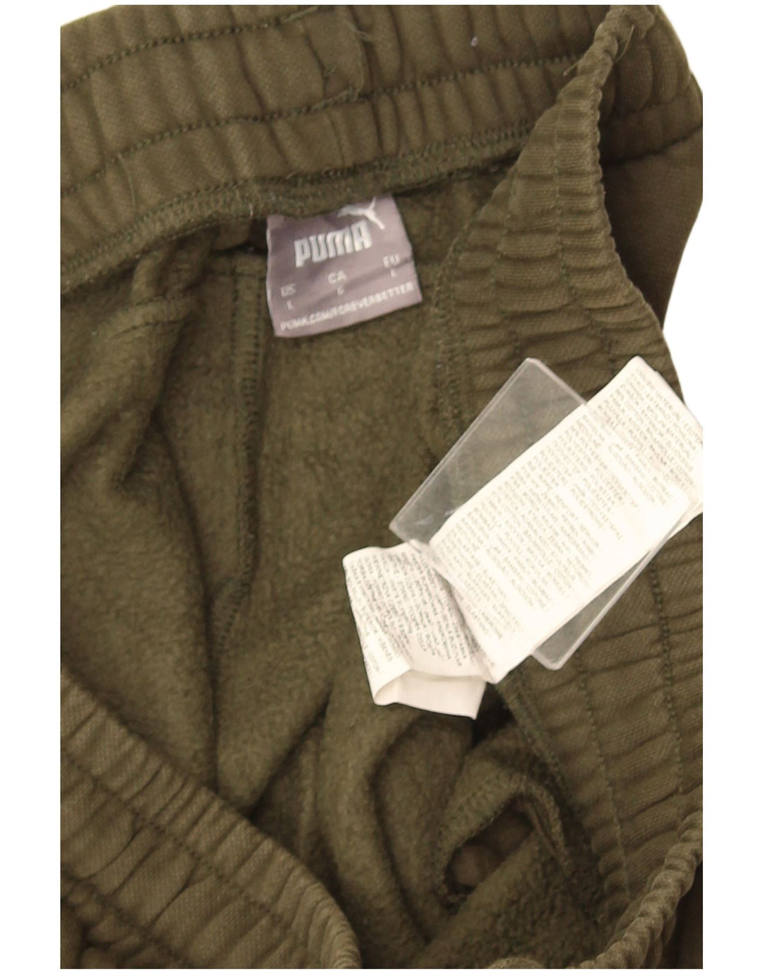 Puma Mens Tracksuit Trousers Joggers Large  Khaki Cotton