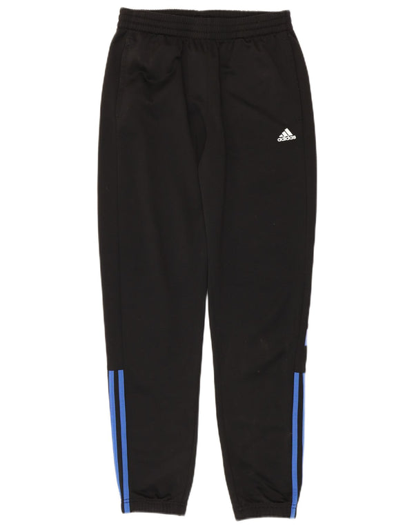 Adidas meninos calças de treino gráfico joggers 13-14 anos preto poliéster