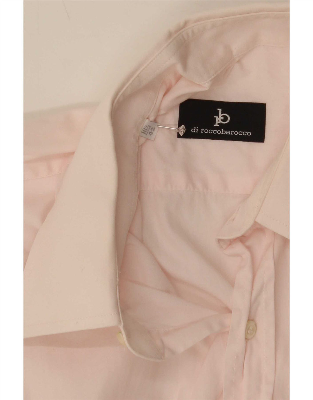Roccobarocco Herrenhemd Größe 42 16 1/2 Large Pink