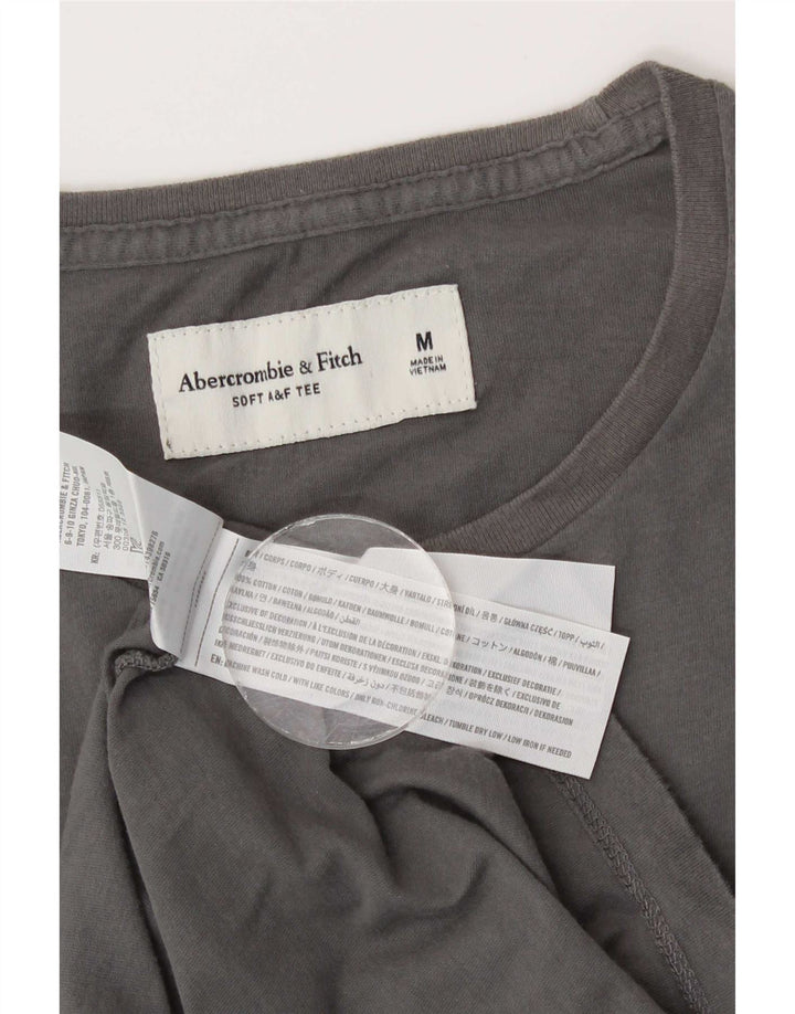 Abercrombie & Fitch T-Shirt Homme Gris Moyen Coton
