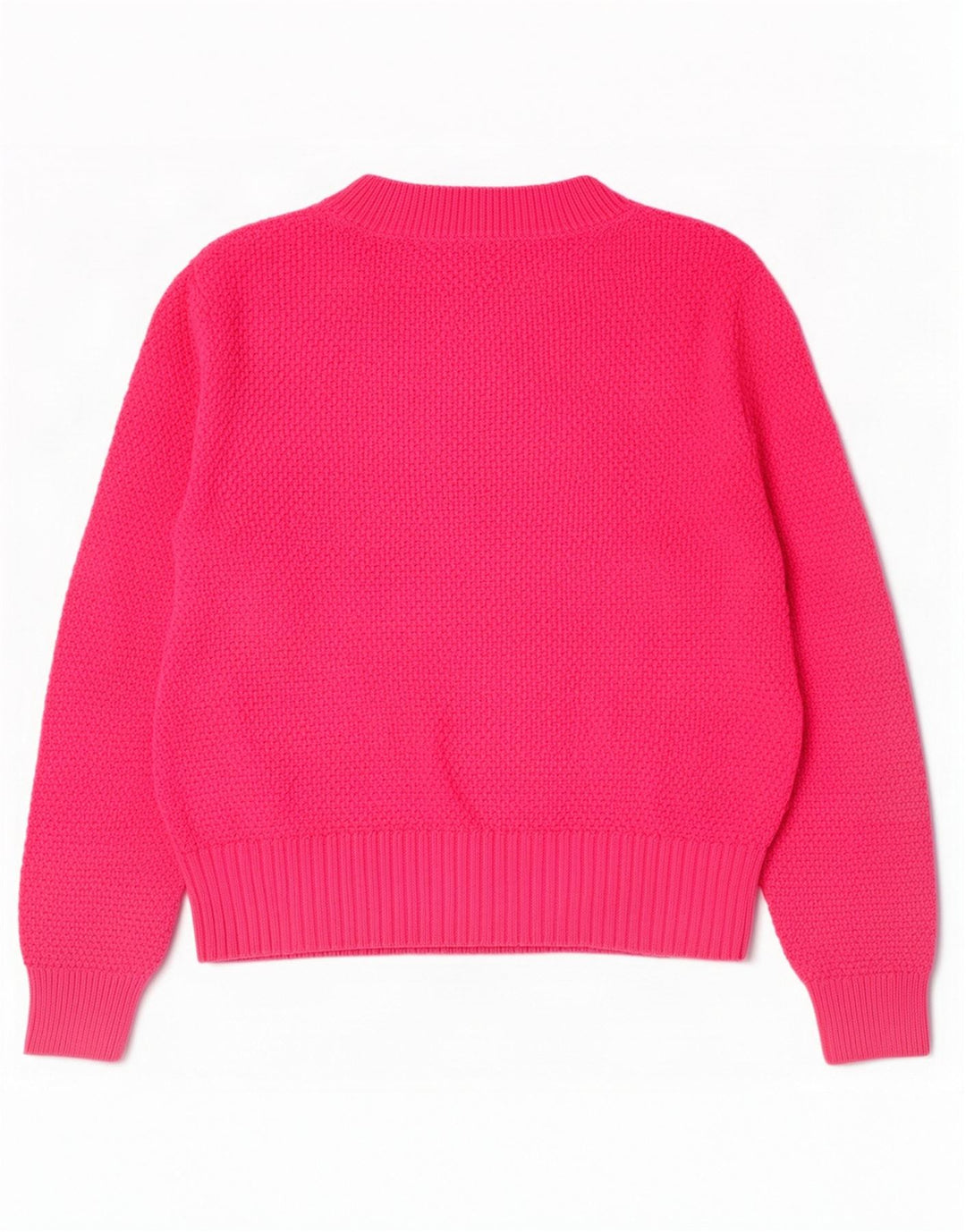 Marks & Spencer Womens Turtle Neck Jumper Sweater UK 12 Medium Pink Cotton