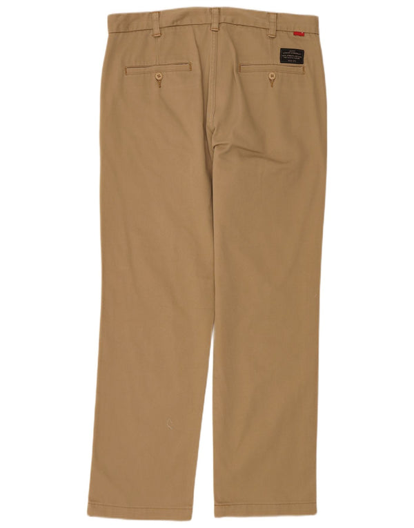 Pantaloni chino dritti da uomo Levi's W34 L29 in cotone beige