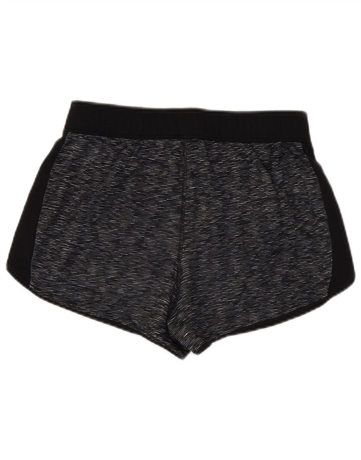 REEBOK Womens Sport Shorts UK 10 Small Grey Flecked Polyester
