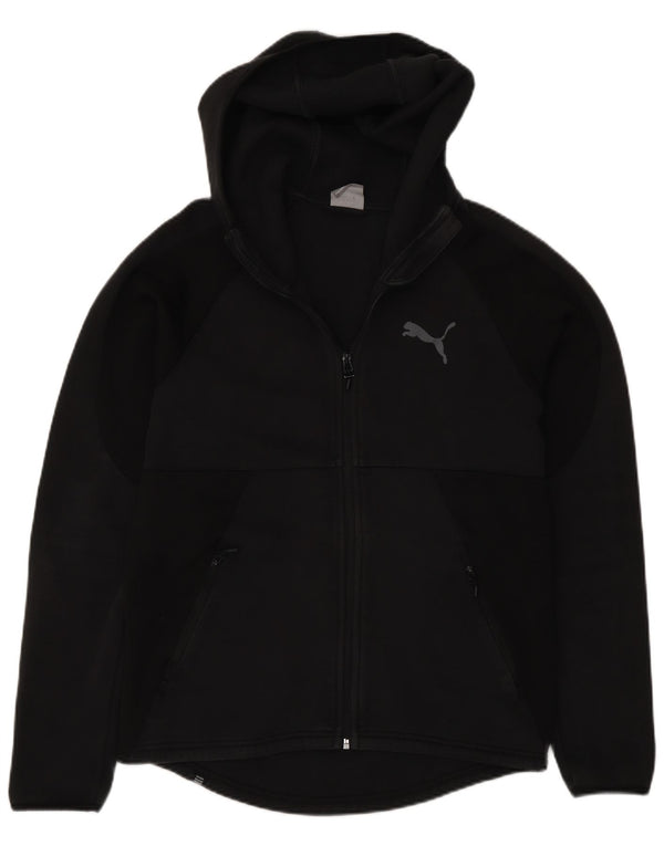 Puma Mens Regular Fit Zip Hoodie Sweater Medium Black Cotton