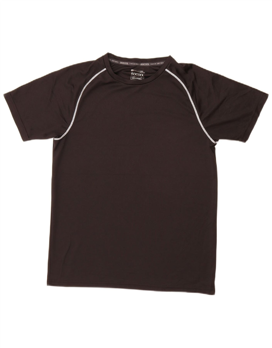 Mountain Warehouse Herren-T-Shirt-Oberteil aus mittelschwarzem Polyester