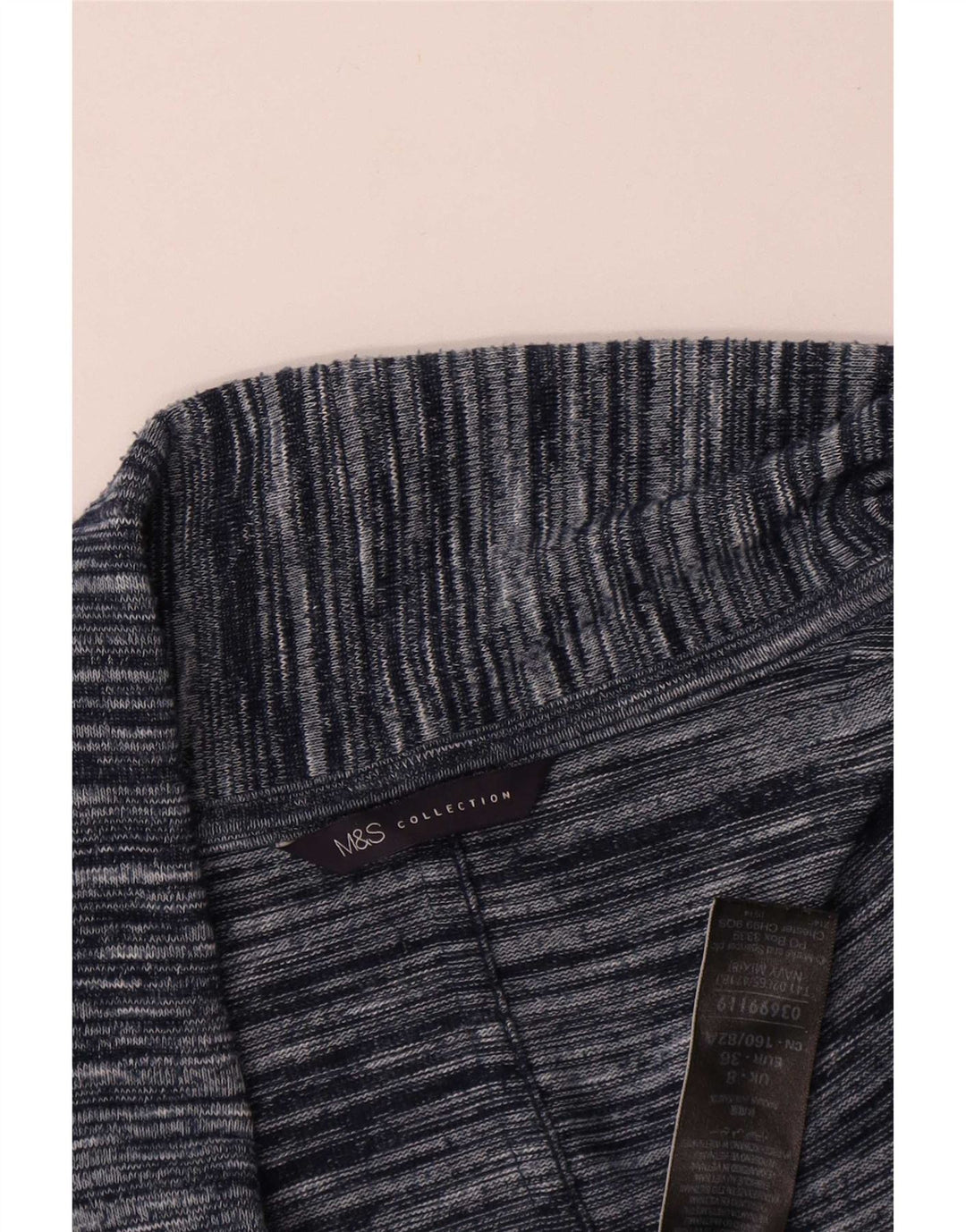Marks & Spencer Damen Longline-Cardigan-Pullover UK 8 Small Marineblau