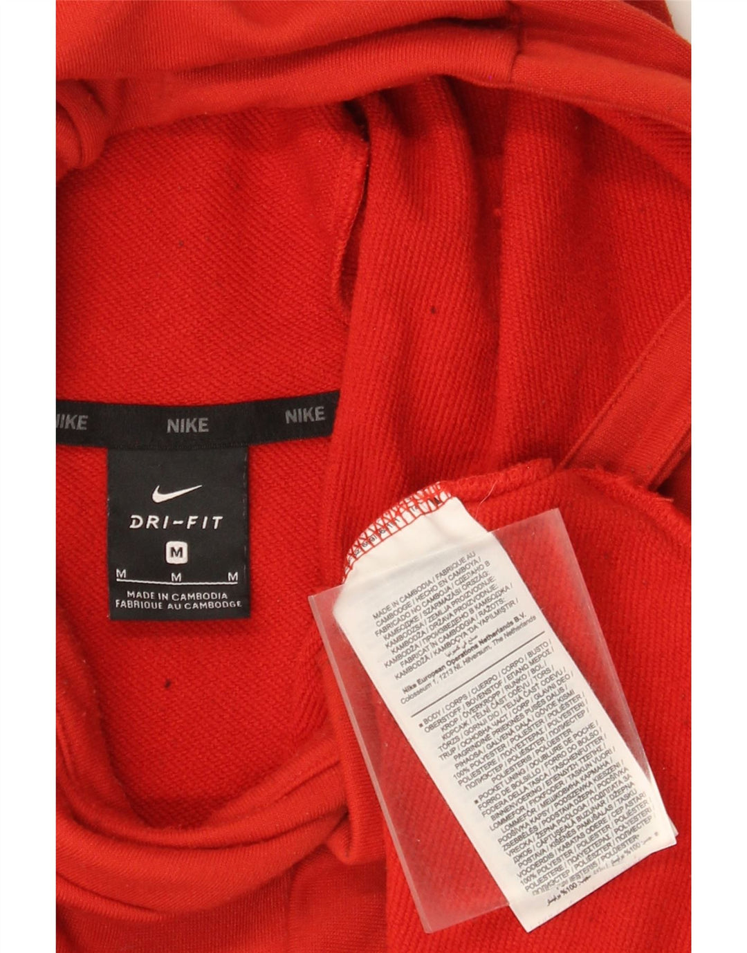 Nike Dri Fit Graphic Sudadera con capucha para hombre, color naranja medio, poliéster
