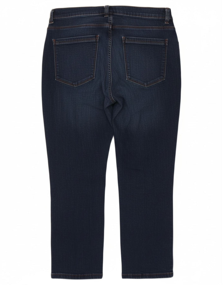 LEE Womens Easy Fit Slim Capri Jeans W30 L22 Navy Blue