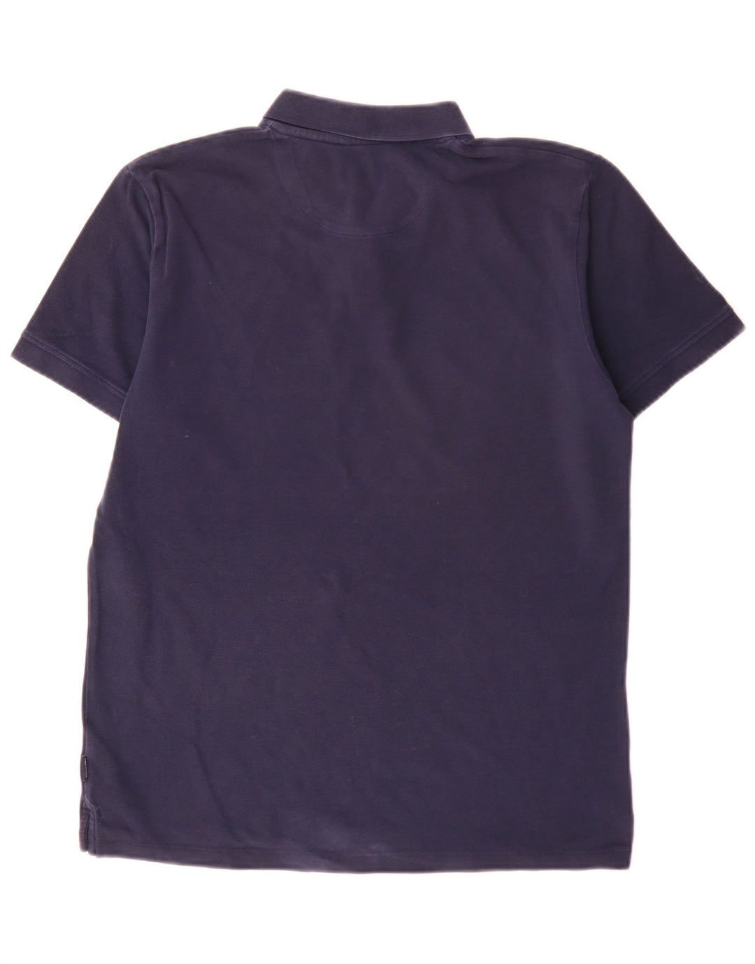Wrangler Mens Polo Shirt Large Navy Blue Cotton
