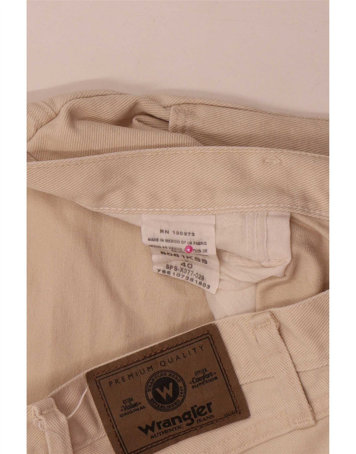 Wrangler Mens Denim Shorts W40 XL Beige Cotton
