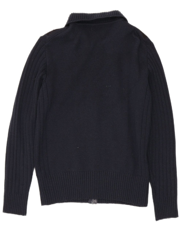 Ανδρικό πουλόβερ Ranger Cardigan IT 50 Medium Navy Blue Colorblock παρθένο μαλλί