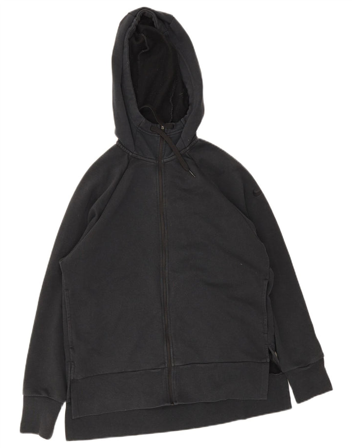 Felpa con cappuccio e zip Nike Dri Fit da uomo, piccola, in poliestere nero