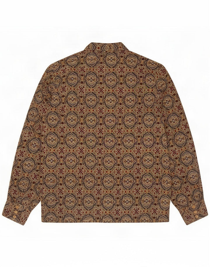 Bluză de cămașă cu model abstract pentru femei UK 16 mare, multicolor