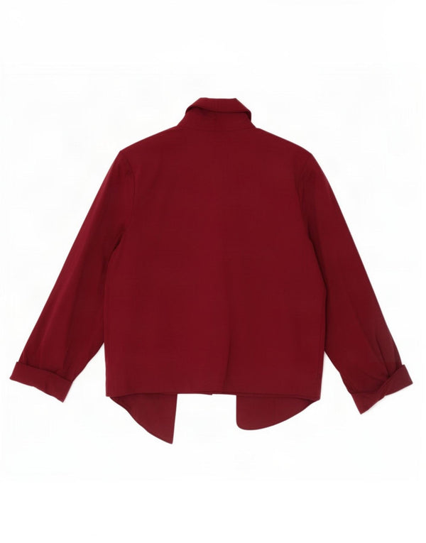 Marks & Spencer Womens Crop 3/4-ærmet cardigantrøje UK 18 XL Burgundy