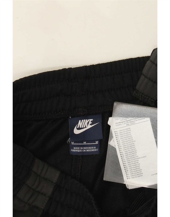 Nike Mens Tracksuit Trousers Joggers Medium  Black Colourblock Polyester