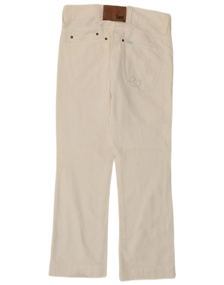 LEE Herre Roper Straight Jeans W31 L30 Hvid Bomuld