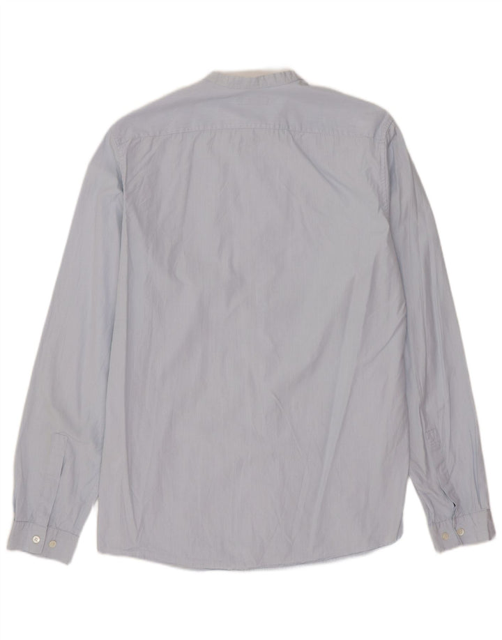 COS Mens Shirt Size 38 Small Blue Pinstripe Cotton