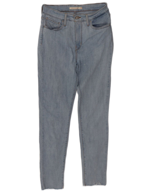 Levi's Womens 721 High Rise Skinny Jeans W28 L28 Blue Cotton
